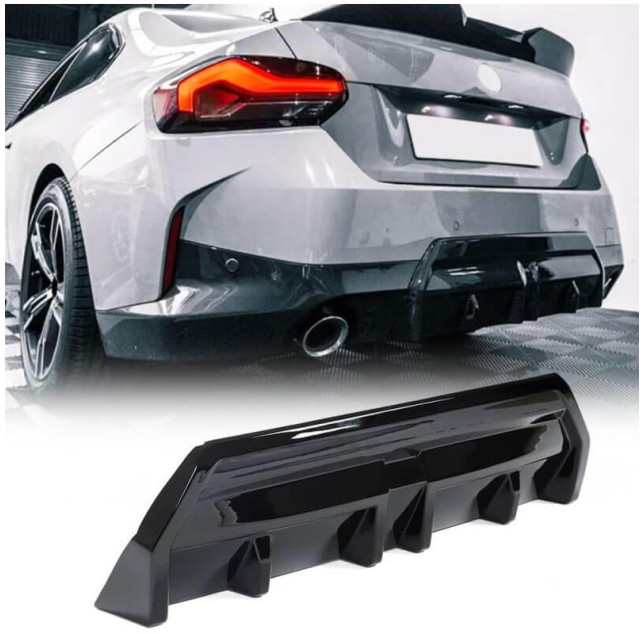 Heckdiffusor BMW 2er G42 Schwarz Glanz