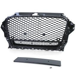 Nieren Grill Kühlergrill Audi A3 S3 RS3 8V 8VA 8V7 Schwarz Glanz