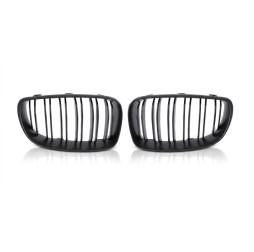 Nieren Grill Kühlergrill BMW 1er E81 E82 E87 E88 LCI Schwarz