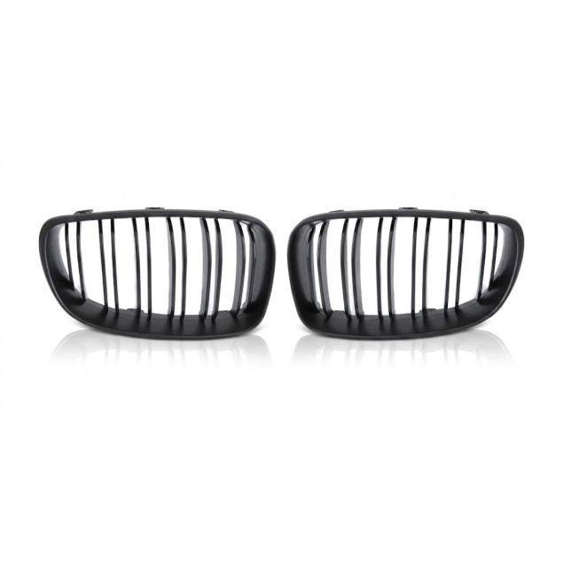 Nieren Grill Kühlergrill BMW 1er E81 E82 E87 E88 LCI Schwarz – Autoersatzteil kaufen