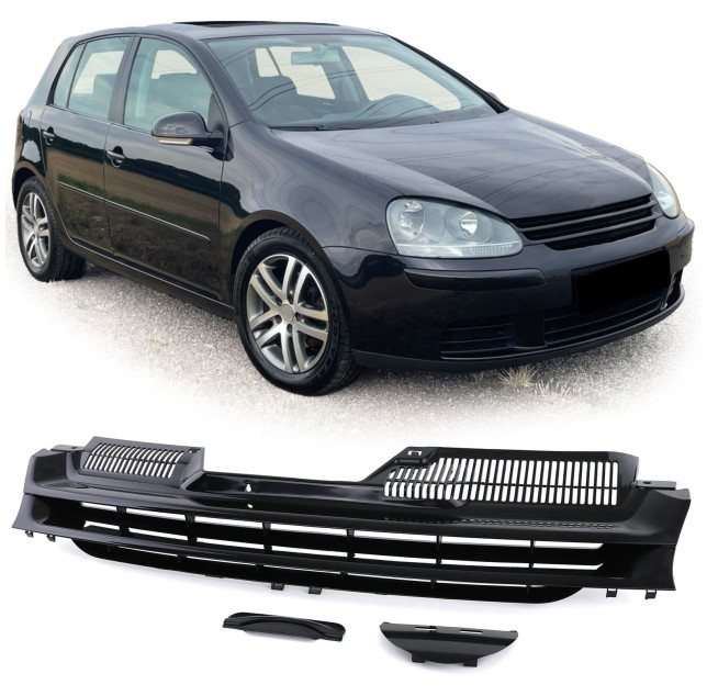 Nieren Grill Kühlergrill Volkswagen Golf 4 Schwarz Glanz