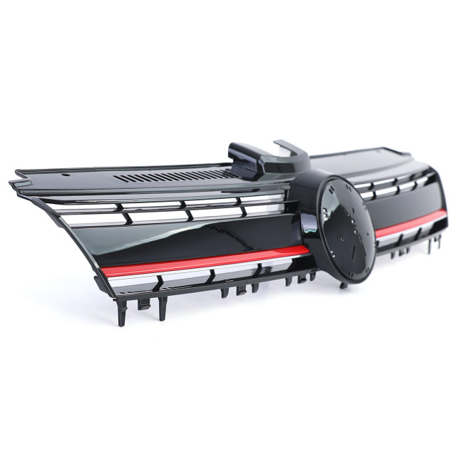 Nieren Grill Kühlergrill Volkswagen Golf 7 Schwarz Rot