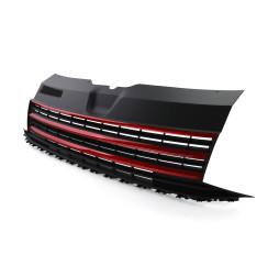 Nieren Grill Kühlergrill Volkswagen Transporter Bus T6 Schwarz Rot