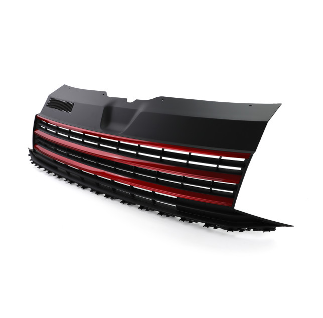 Nieren Grill Kühlergrill Volkswagen Transporter Bus T6 Schwarz Rot