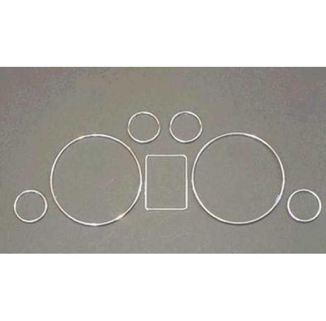 Chrom Tachoringe Audi A3 8L A4 B5 A6 4B Chrom Tachoringe Audi A3 8L A4 B5 A6 4B