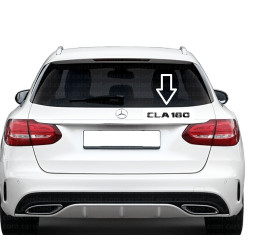 Mercedes-AMG CLA 180 (W117, W118, C117, C118)  Emblem Schriftzug Heckklappe Schwarz Glanz