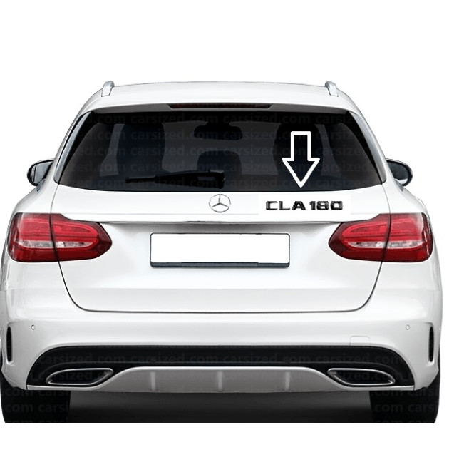 Mercedes-AMG CLA 180 (W117, W118, C117, C118)  Emblem Schriftzug Heckklappe Schwarz Glanz – Ersatzteil kaufen