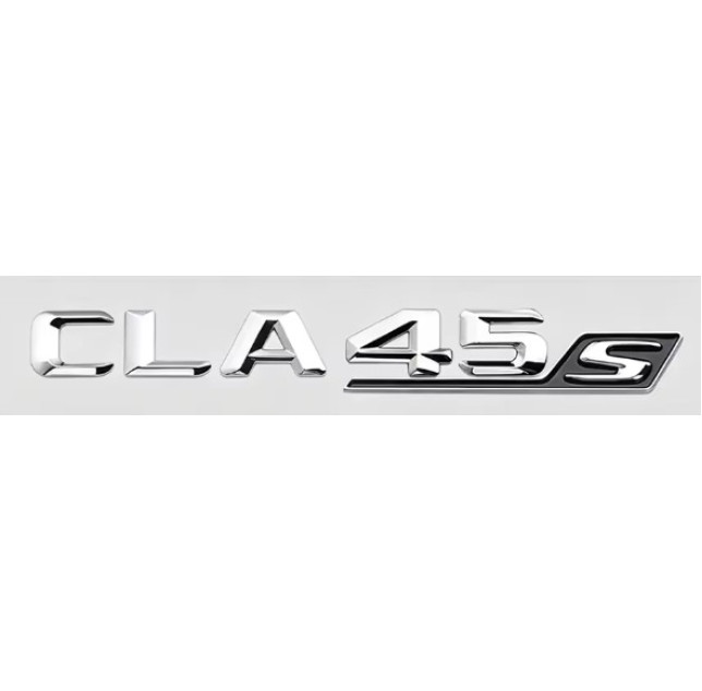 CLA45s Emblem Mercedes Benz  CLA45S Chrom / Schwarz – Autoersatzteil kaufen