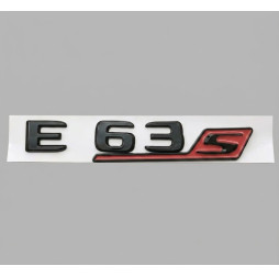 E 63 S Schriftzug Emblem für Mercedes-AMG E-Klasse Schwarz / Rot