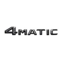 Mercedes-AMG 4 Matic Emblem Schriftzug Heckklappe Schwarz Glanz