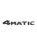 Mercedes-AMG 4 Matic Emblem Schriftzug Heckklappe Schwarz Glanz