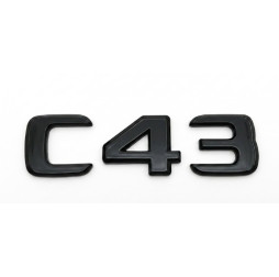 Mercedes-AMG C43 W203, W204, W205 Emblem Schriftzug Heckklappe Schwarz