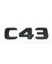 Mercedes-AMG C43 W203, W204, W205 Emblem Schriftzug Heckklappe Schwarz