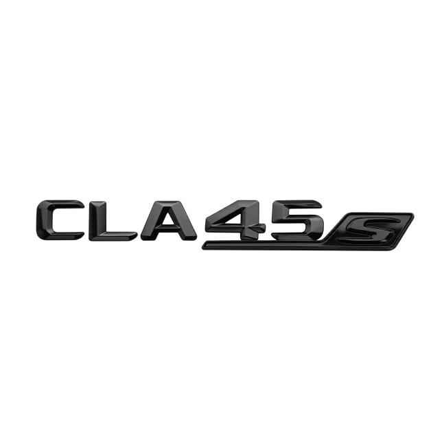 Mercedes-AMG CLA 45 S (W117, W118, C117, C118)  Emblem Schriftzug Heckklappe Schwarz Glanz