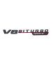Mercedes-AMG V8 BITURBO 4MATIC W117 W212 W213 W202 W211 W176 W210 W204 W205 Emblem Schriftzug Schwarz Glanz