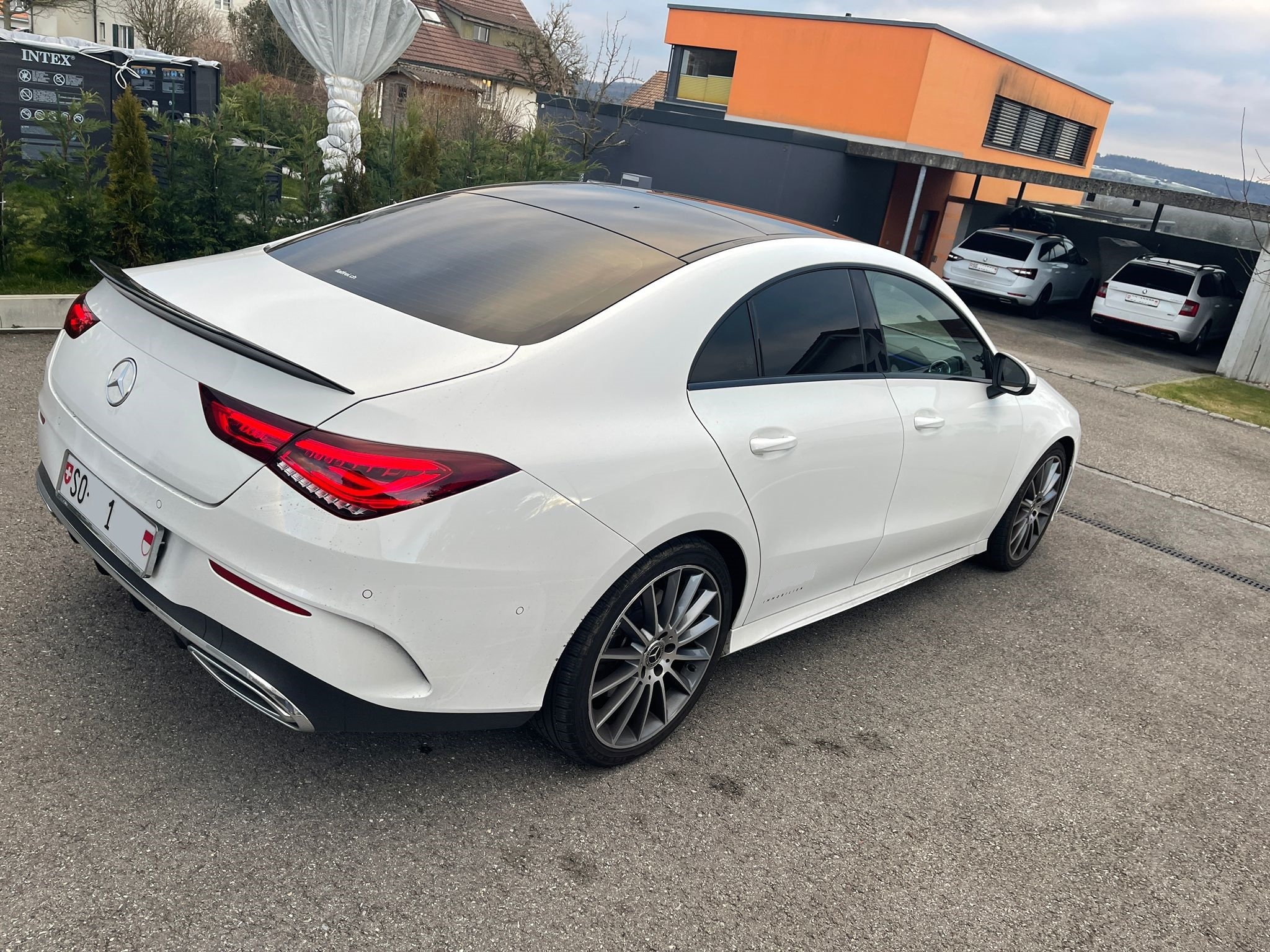 ➡️ Mercedes CLA mit montiertem Heckspoiler – Kundenfahrzeug von Carteile Tuning